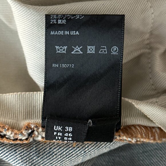 Amiri Vintage Indigo Staggered Logo Jeans - Picture 5 of 5